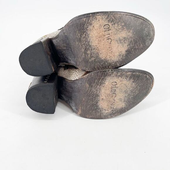 Old Gringo Galena Route 66 Women’s 6.5 Brown Cream Cactus Ankle Cowgirl Boots - Picture 12 of 13